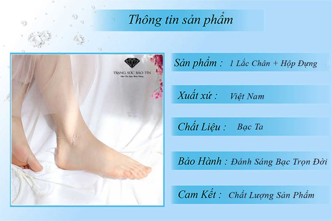 lắc chân nữ đẹp