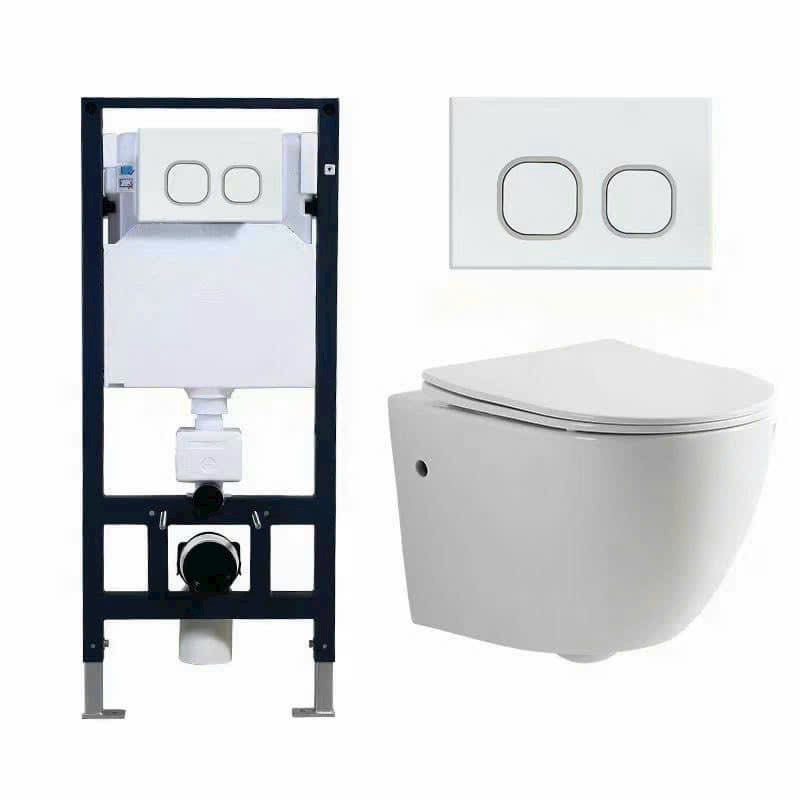 Bồn cầu treo tường két nước âm cao cấp giá rẻ Hcm