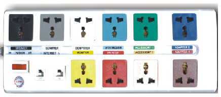 Ổ CẮM LIOA CHỐNG SÉT . 10D-S3-2 LIOA