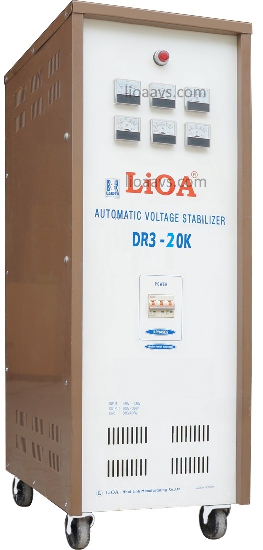 ổn áp lioa 3 pha dr3-20k , lioa dr3-20kva 3 pha , lioa 20kva 3 pha 