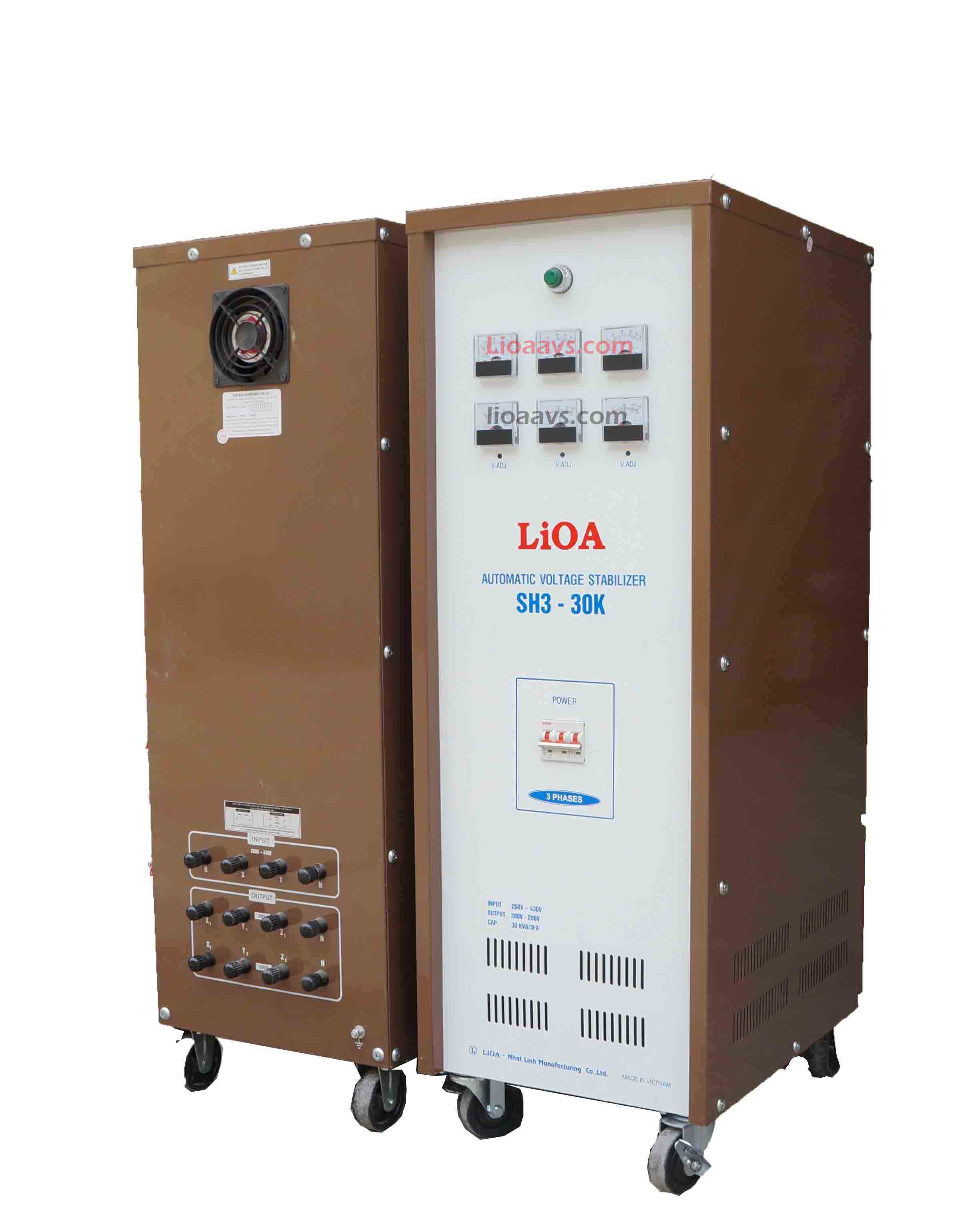 ỔN ÁP SH3-30K , LIOA 30KVA 3 PHA 