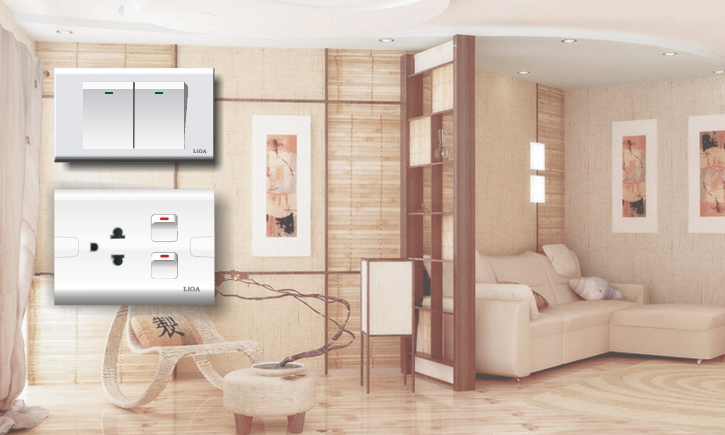 Ổ CĂM CÔNG TẮC LIOA