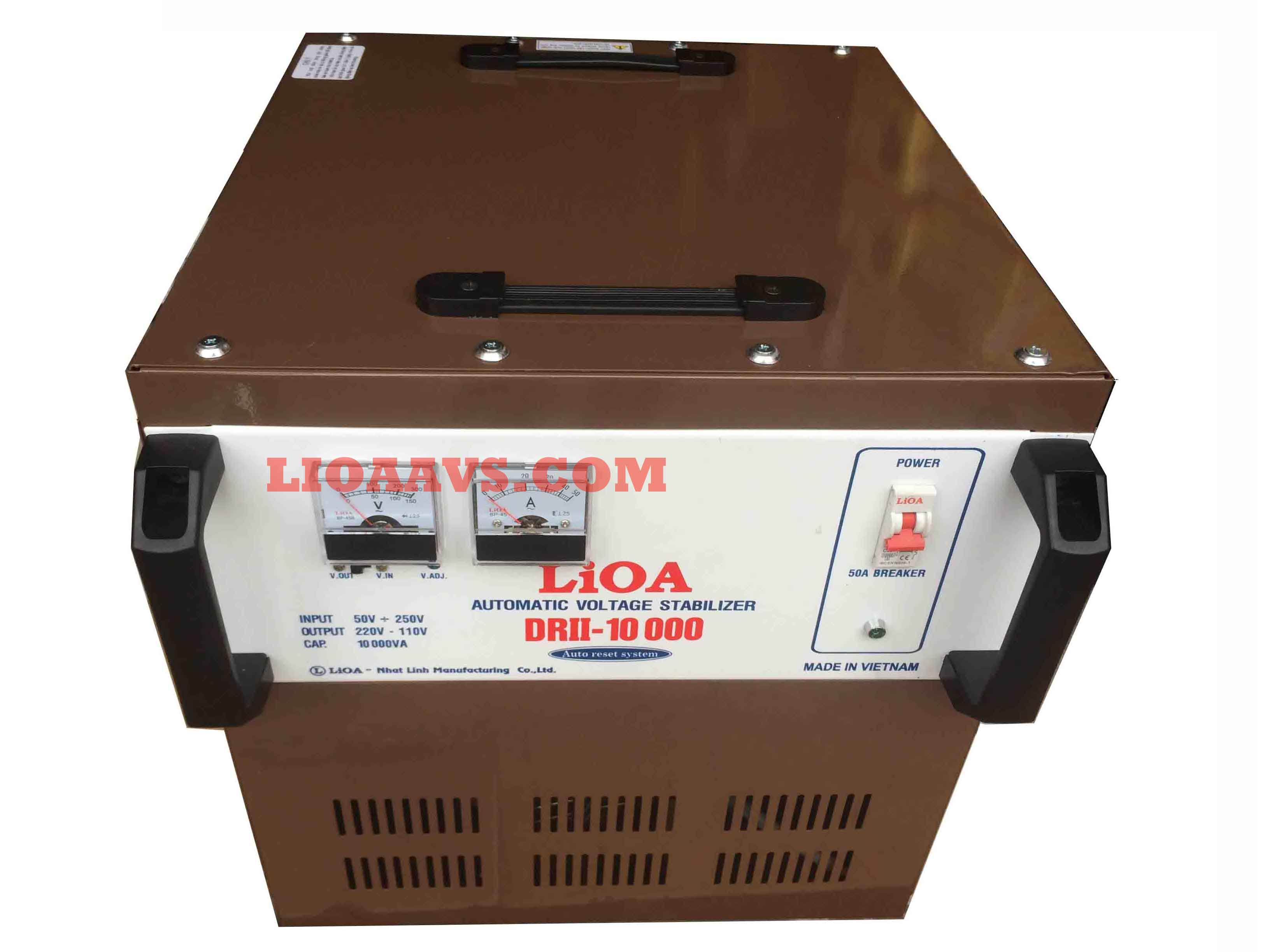 Ổn áp lioa 10kva có 3 dải điện áp