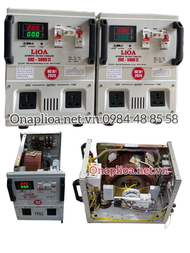 ỔN ÁP LIOA 5KVA DÂY ĐỒNG 100% MỚI NHẤT HIỆN NAY