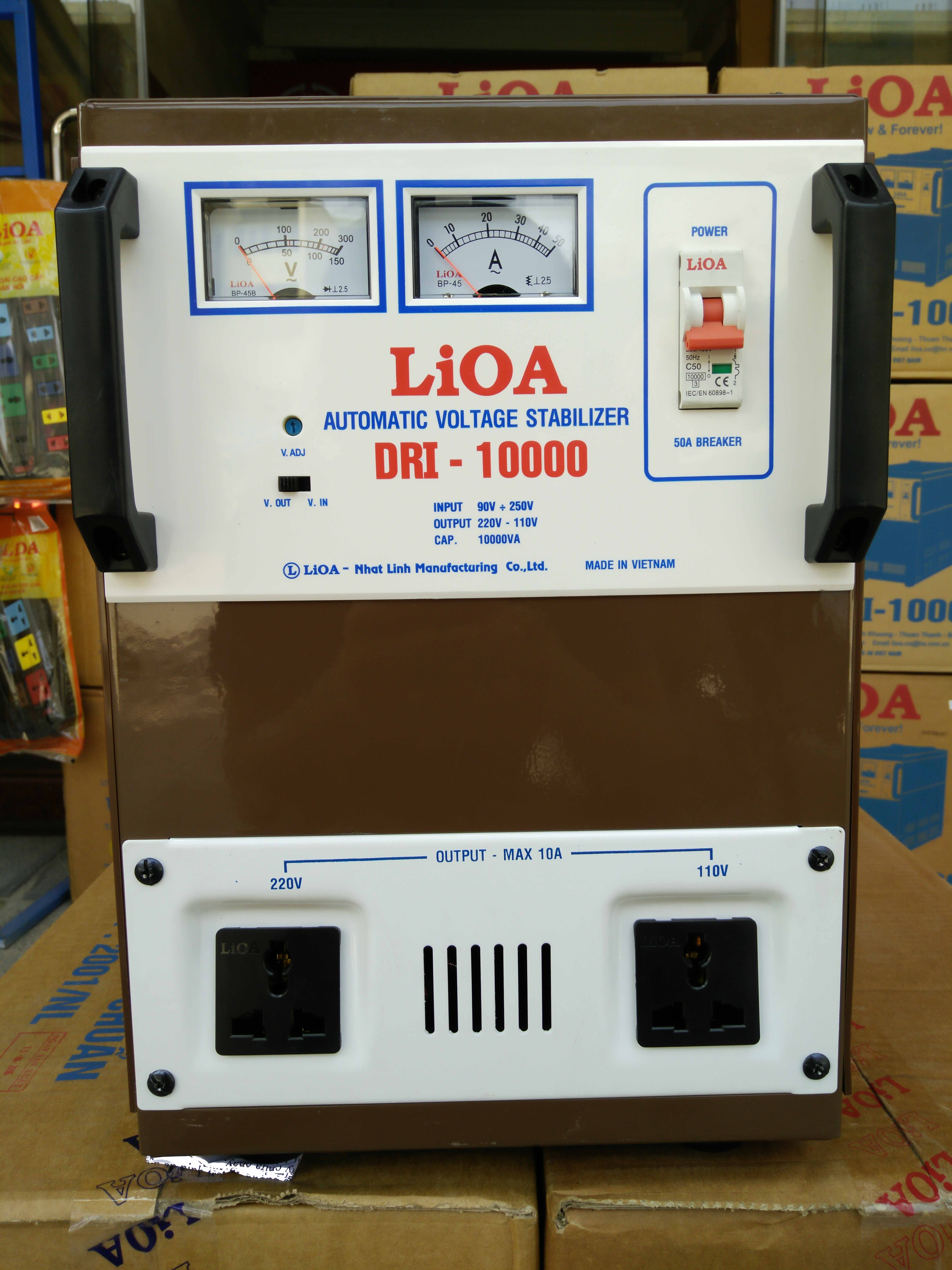 Ổn áp lioa 10kva thế hệ mới