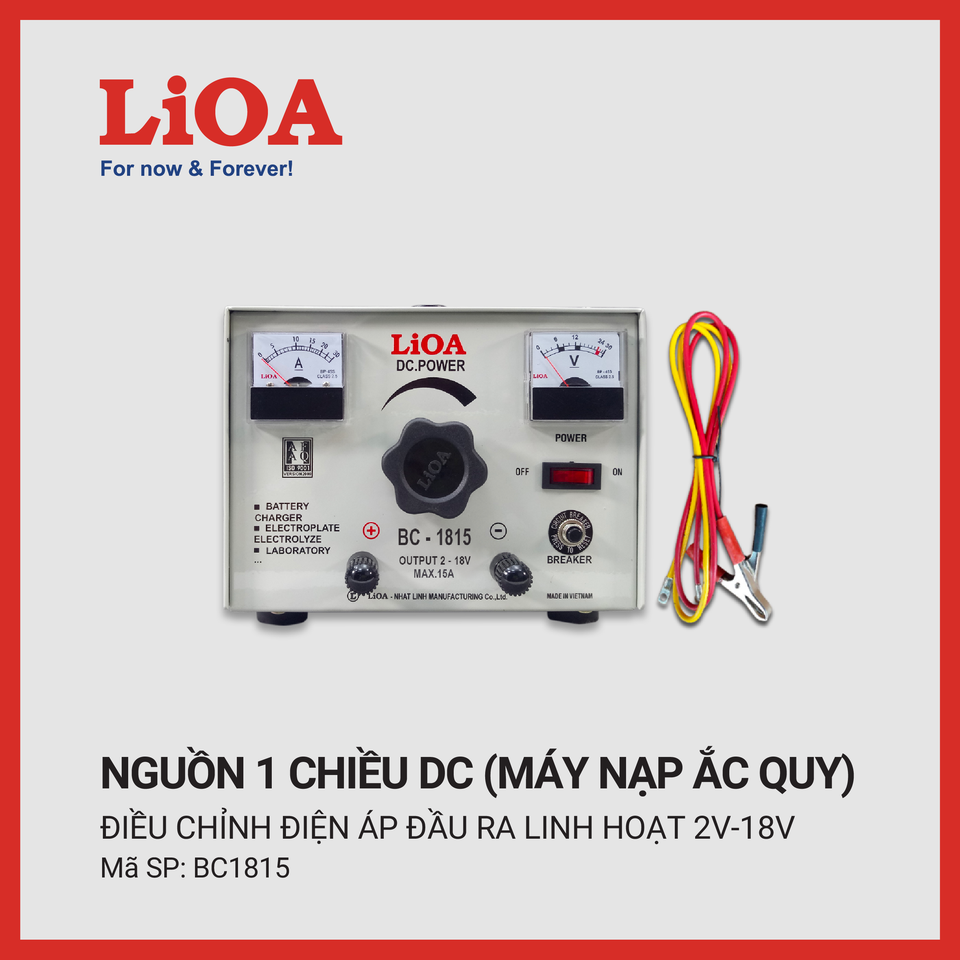 Máy nạp ắc quy LIOA BC - 1815