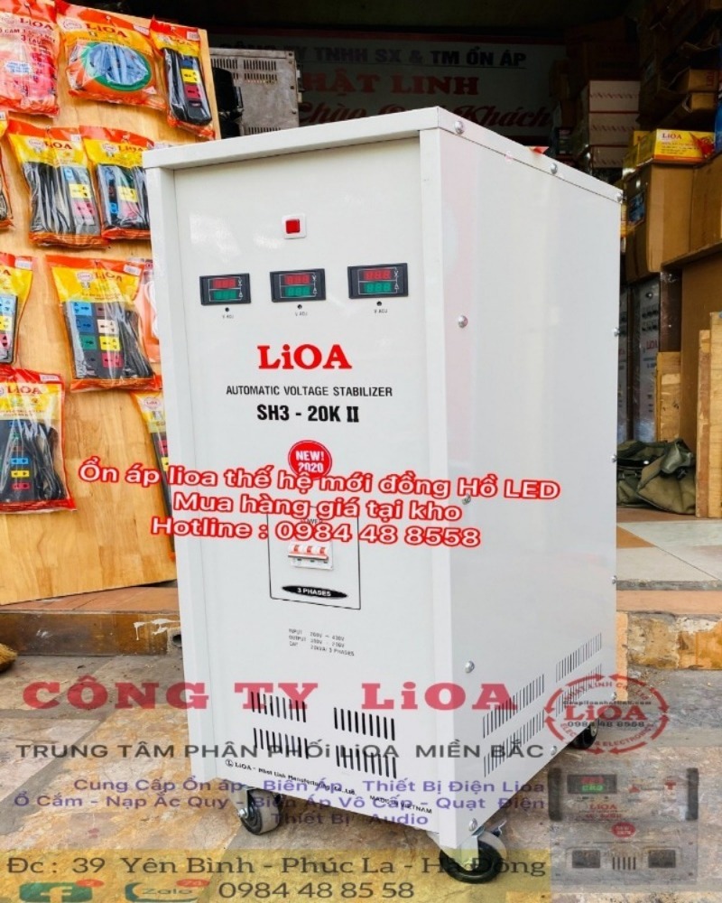 LIOA 20KVA , ỔN ÁP LIOA 3 PHA 20KVA , LIOA SH3-20K II