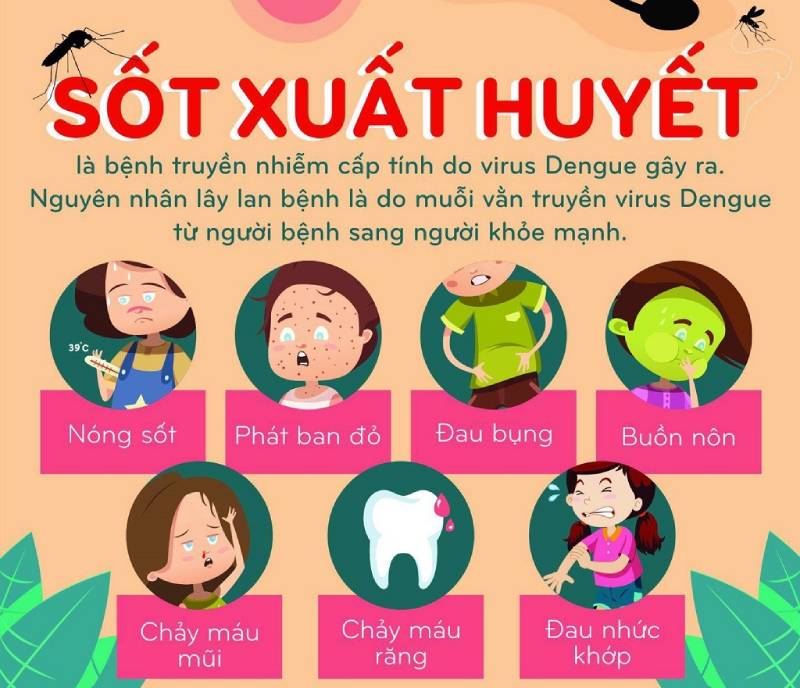 Triệu chứng sốt xuất huyết ở trẻ em dễ nhận biết và phân biệt với cảm cúm thông thường