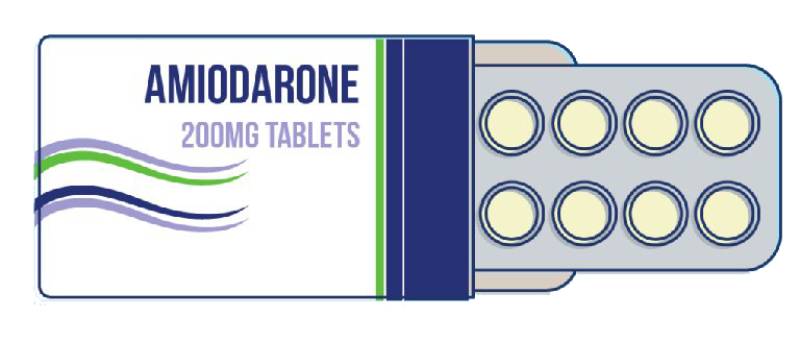Amiodarone, thuốc viên thường được bác sĩ chỉ định dùng để điều trị bệnh loanh nhịp tim