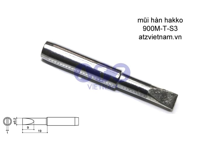 Mũi hàn hakko 900M-T-S3 Mũi hàn hakko 900M-T-S3