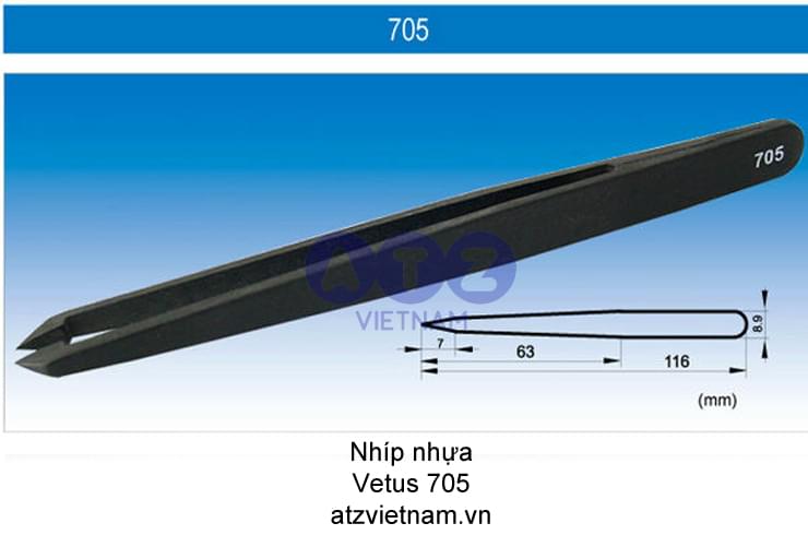 Nhíp nhựa Vetus 705 chống tĩnh điện