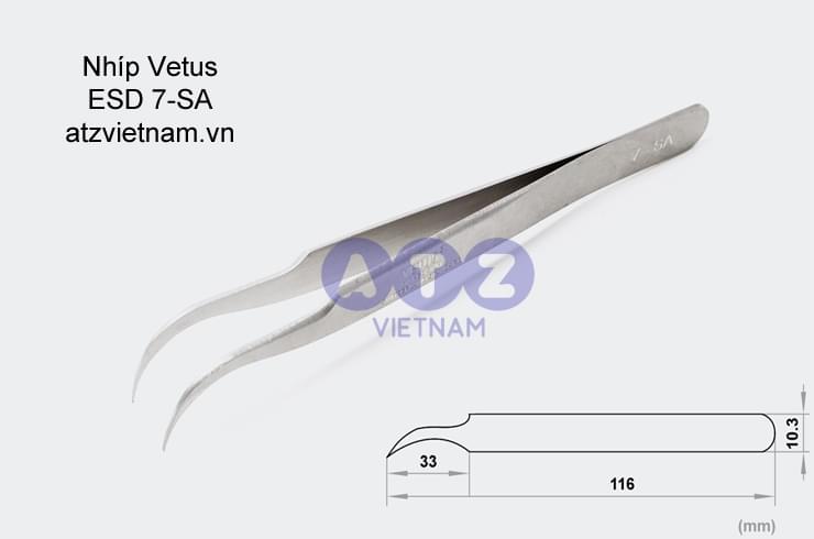 Nhíp Vetus ESD 7-SA chống tĩnh điện