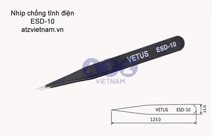 Nhíp chống tĩnh điện Vetus ESD-10