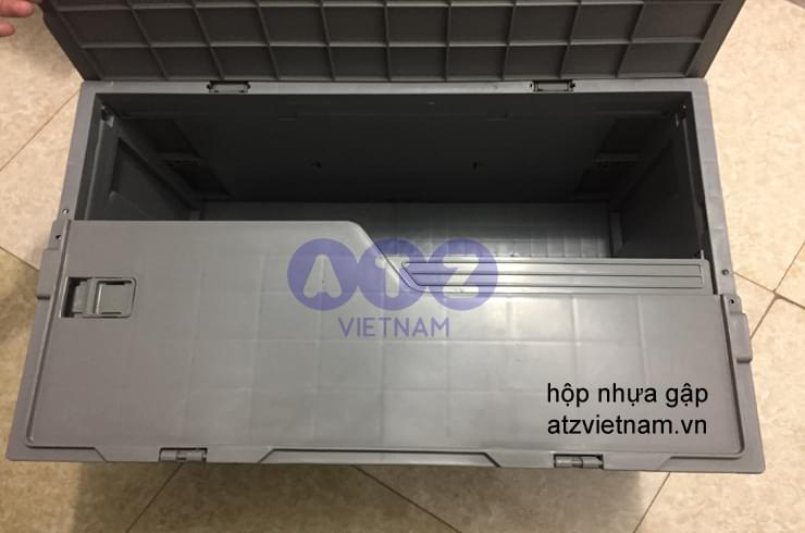 Thùng nhựa gấp khi xếp gọn