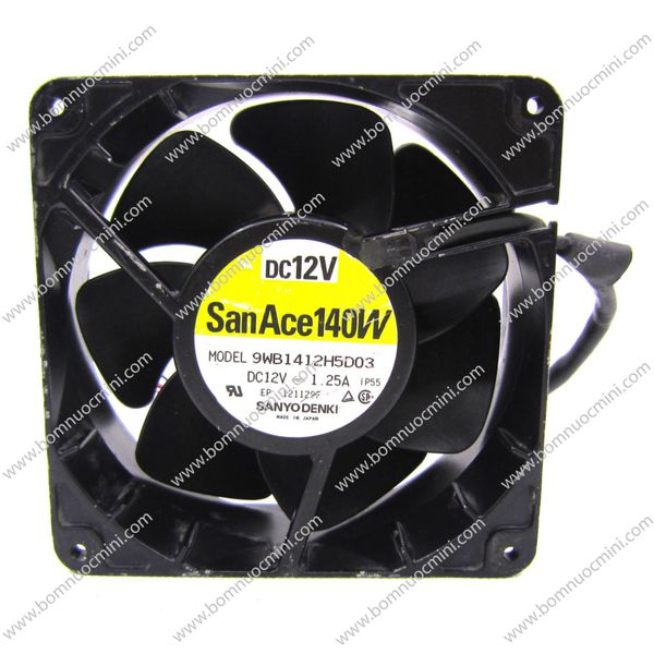 QUẠT TẢN NHIỆT SAN ACE 140W 9WB1412H5D03 12V 1.25A CHỐNG NƯỚC