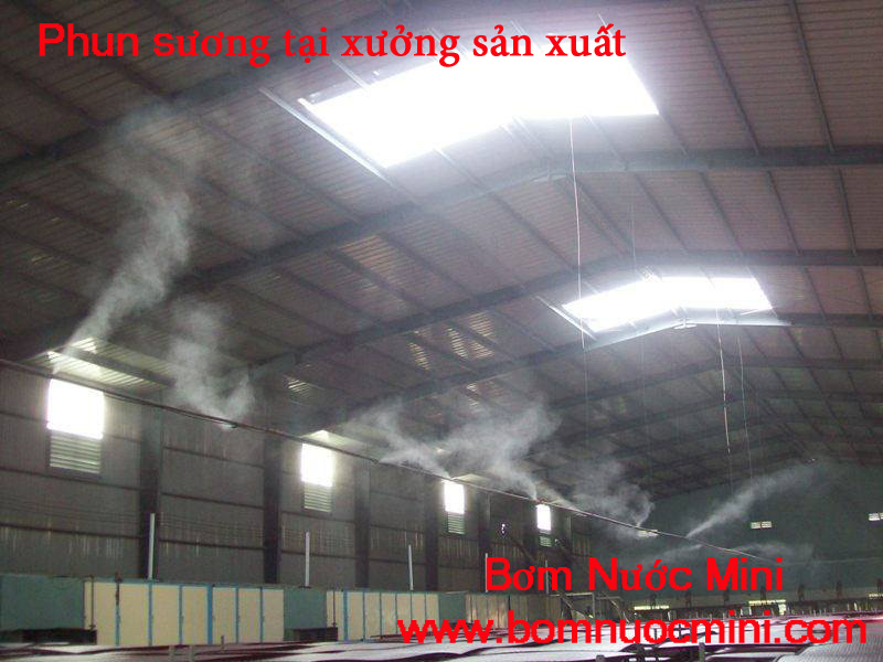 phun sương xưởng sản xuất