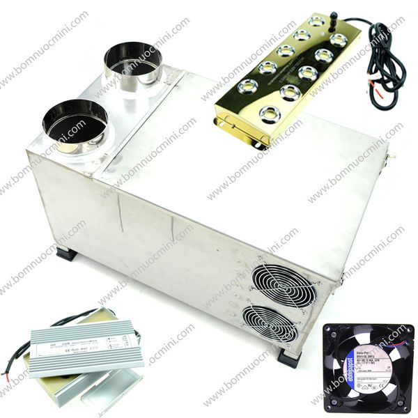 Máy Tạo Ẩm 3 Vỉ 10 Mắt Thùng Inox 304