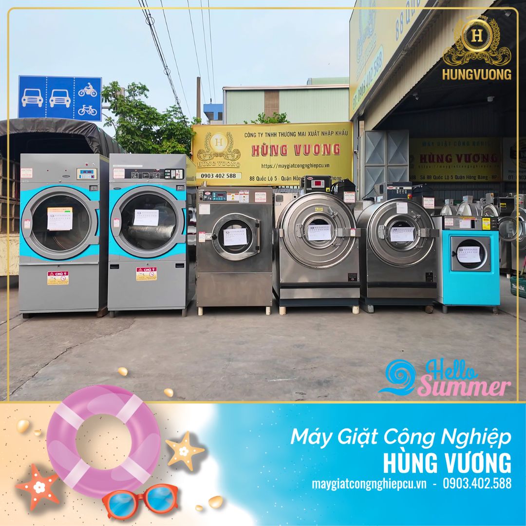 Nhiệt độ thích hợp khi sấy đồ ở máy giặt công nghiệp