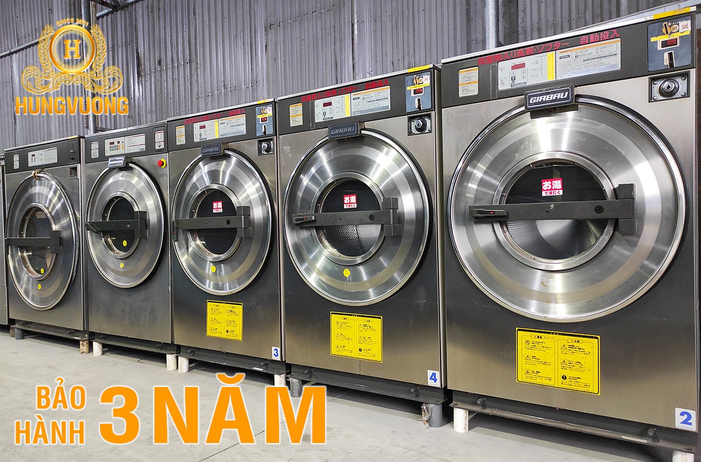 Cung cấp máy giặt vắt công nghiệp cho tiệm giặt dân sinh ở Hà Tĩnh