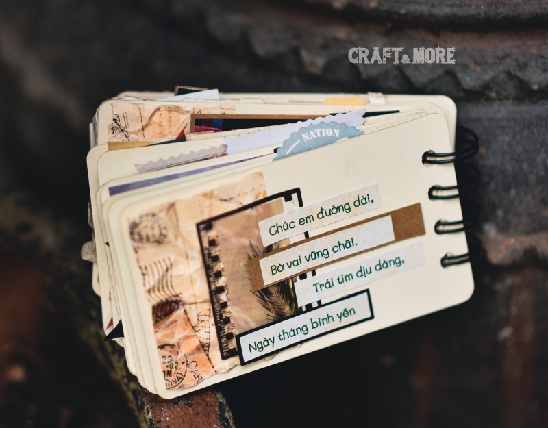 Scrapbook handmade vintage fly album Beauty & the White