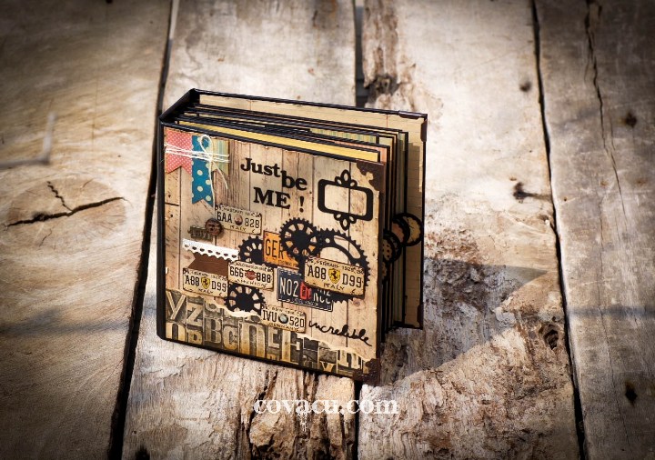 Giấy hoa van vintage làm đồ handmade