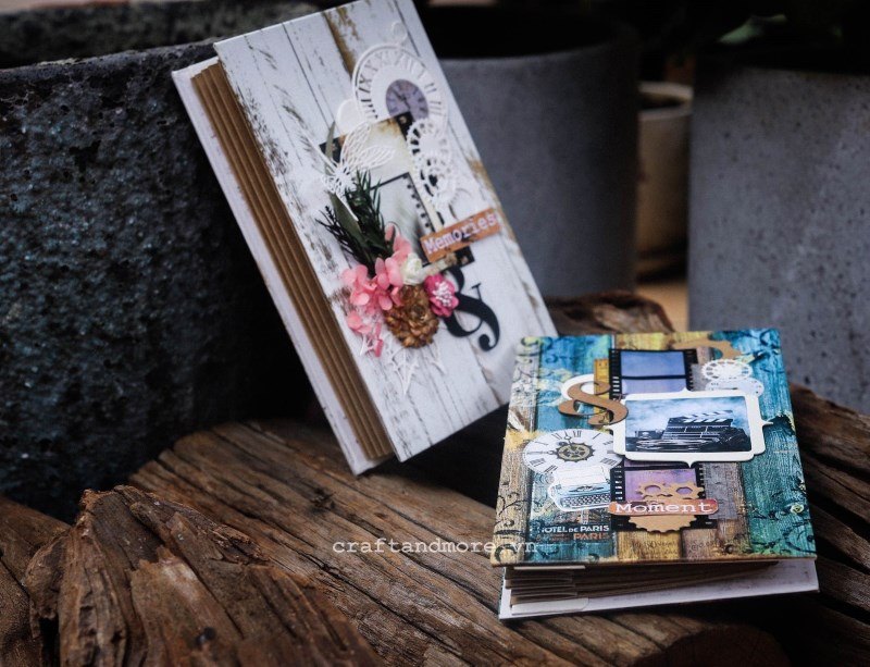 Scrapbook handmade vintage fly album Beauty & the White