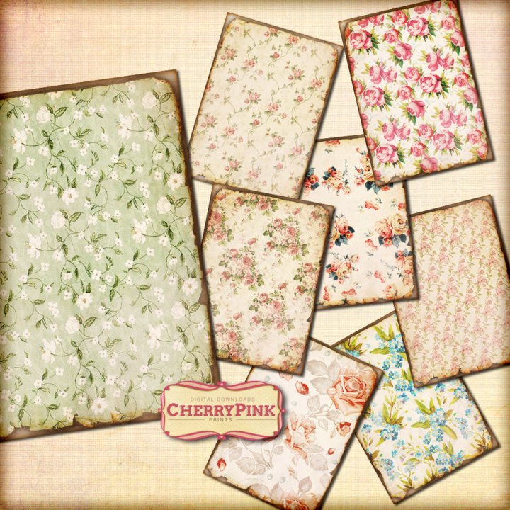 Giay hoa van lam thiep handmade