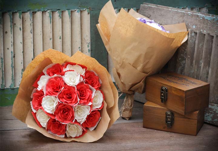 Hoa handmade thay thế hoa tươi cực hoàn hảo