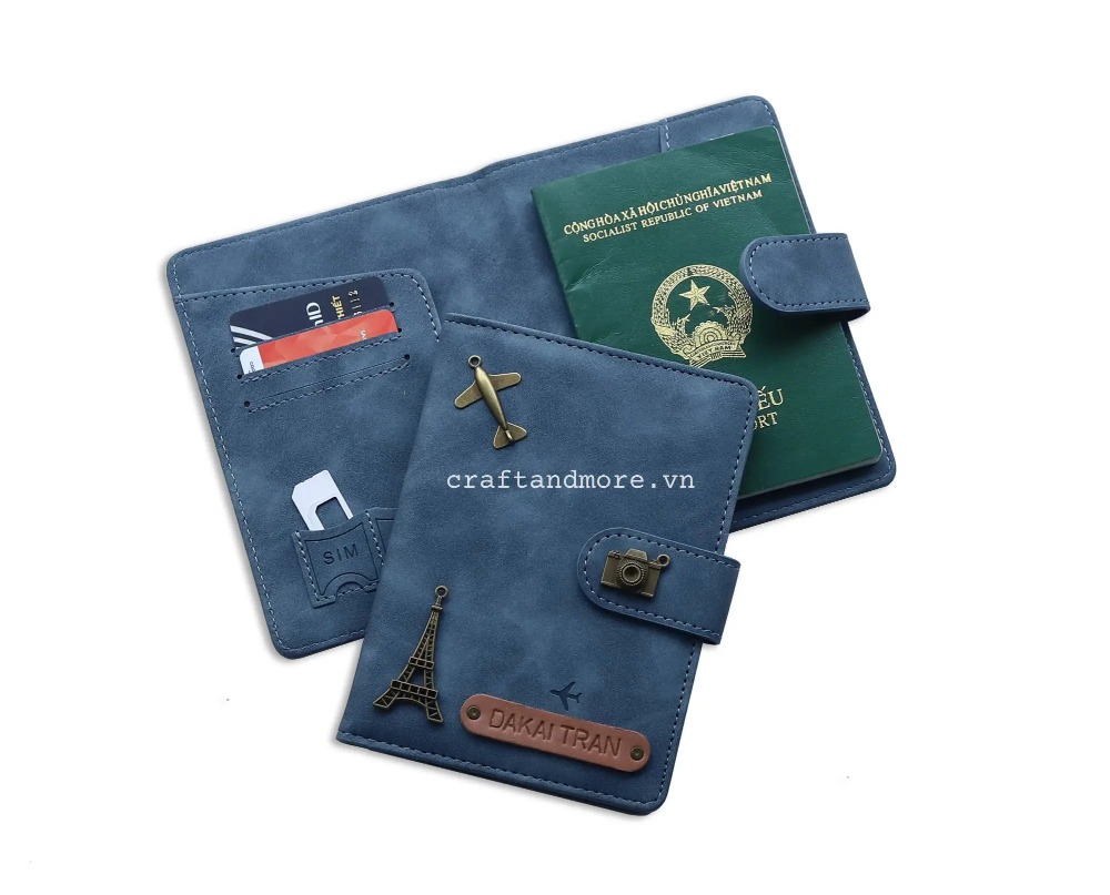 bao da passport cover túi ví đựng hộ chiếu cho nam