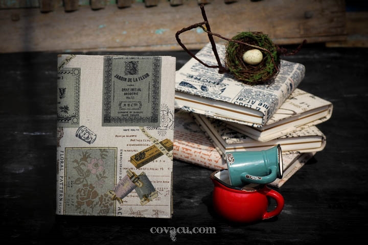 Mẫu sổ đẹp bìa vải quảng cáo doanh nghiệp