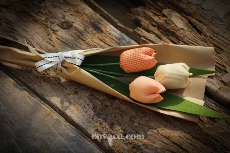 Hoa tulip handmade tặng sinh nhật