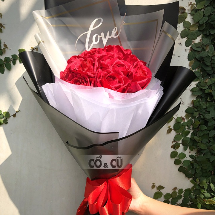 hoa hồng giấy tặng bạn gái