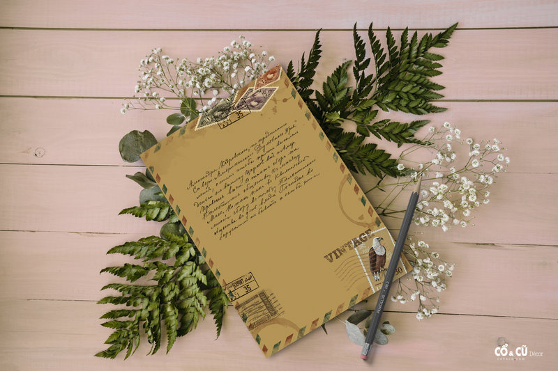 giấy viết thư vintage