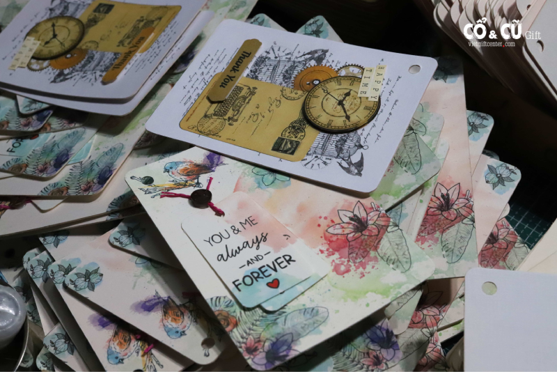 thiệp tặng giáng sinh vintage