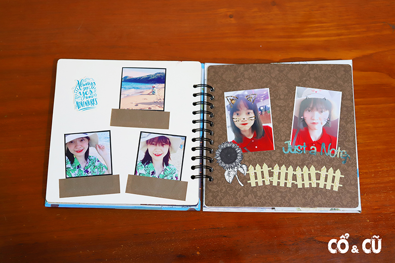 scrapbook, album ảnh handmade thiết kế