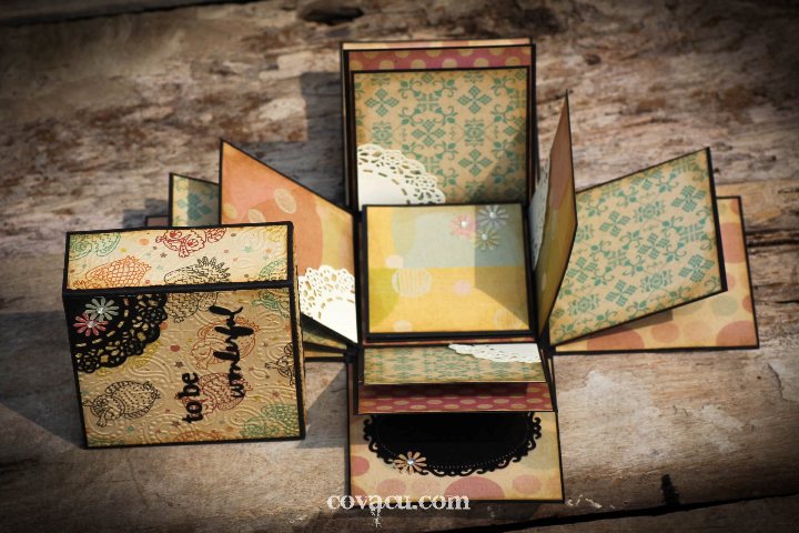 Box album - scrapbook handmade