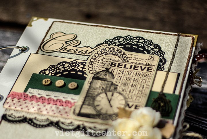 Scrapbook album ảnh handmade Believe