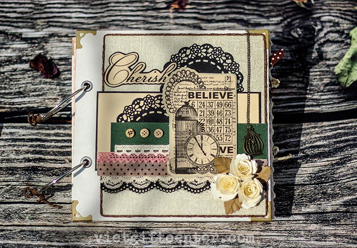 Scrapbook album ảnh handmade Believe