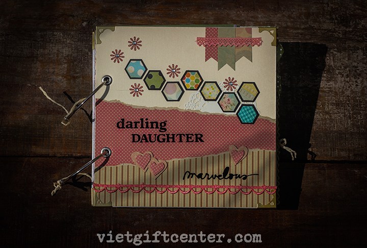 2. Scrapbook handmade Darling Daughter