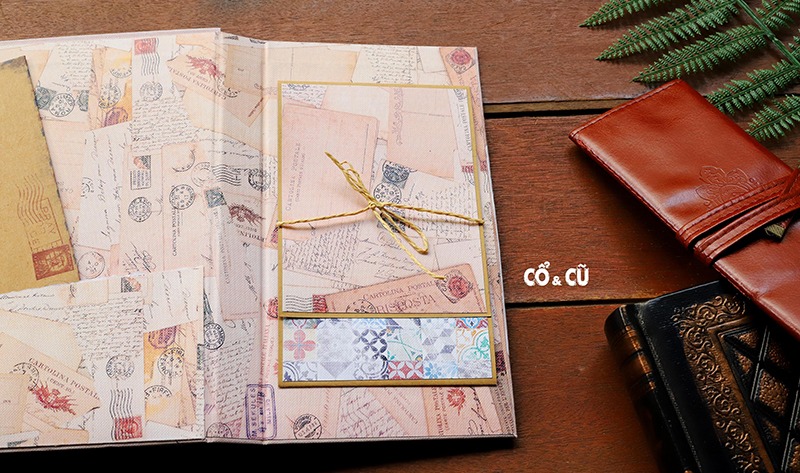 scrapbook vintage làm quà tặng 