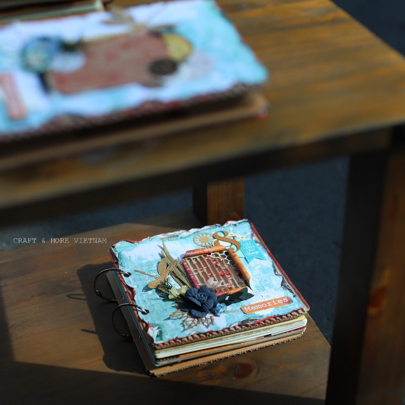 Scrapbook album ảnh handmade Sweet Mint