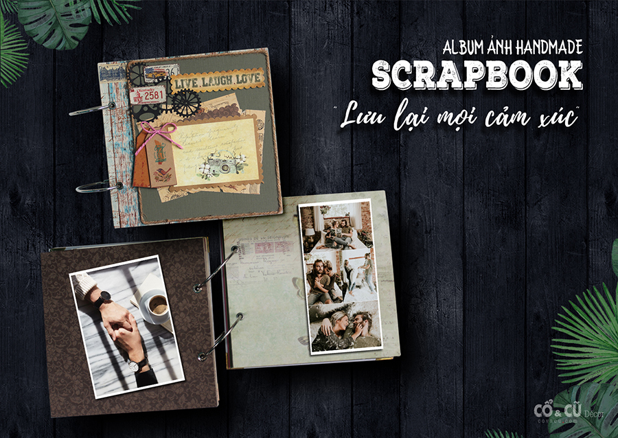 Scrapbook handmade cho album ảnh cưới và cặp đôi