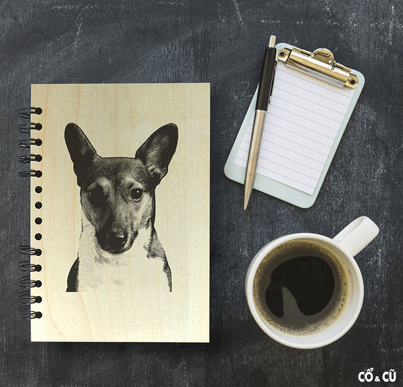 sổ tay khắc gỗ