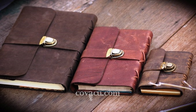 Sổ tay da bò thật - quà tặng 20 tháng 10 cho người yêu