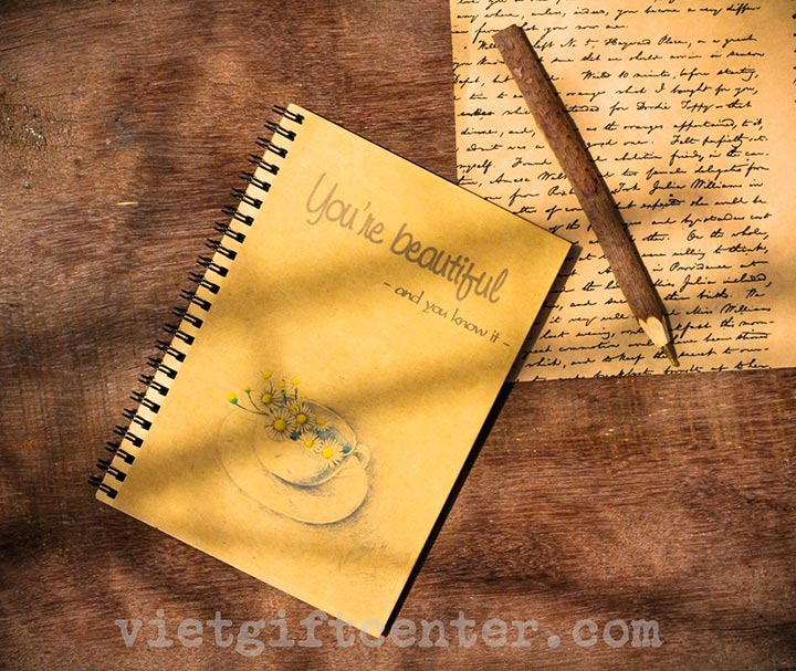 Sổ tay nâu You're Beautiful