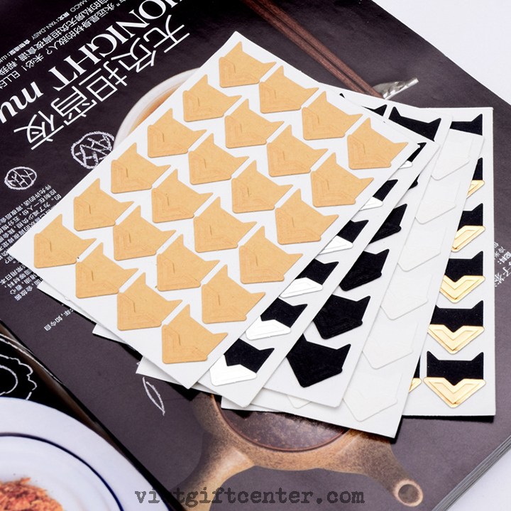 Sticker dán góc ảnh NÂU VINTAGE