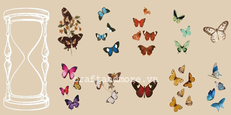 sticker trong suốt đẹp