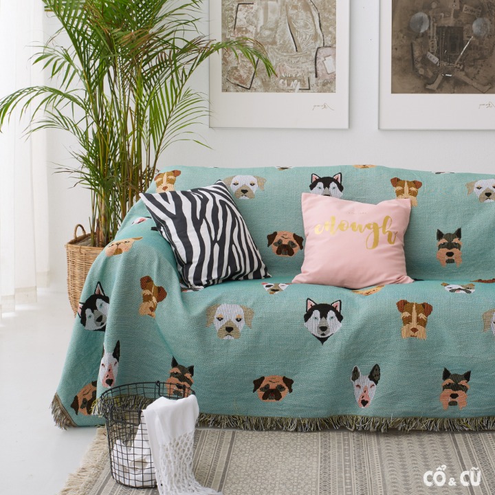 thảm phủ sofa thú cưng đáng yêu