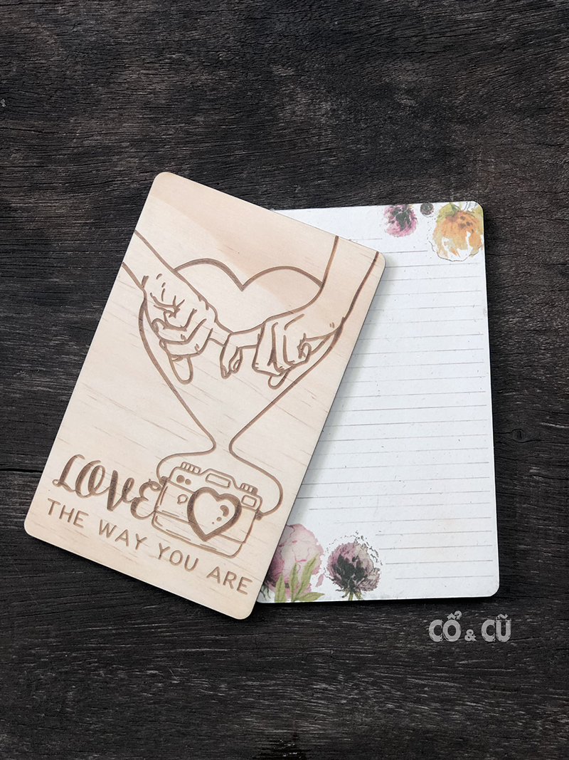 thiệp gỗ handmade