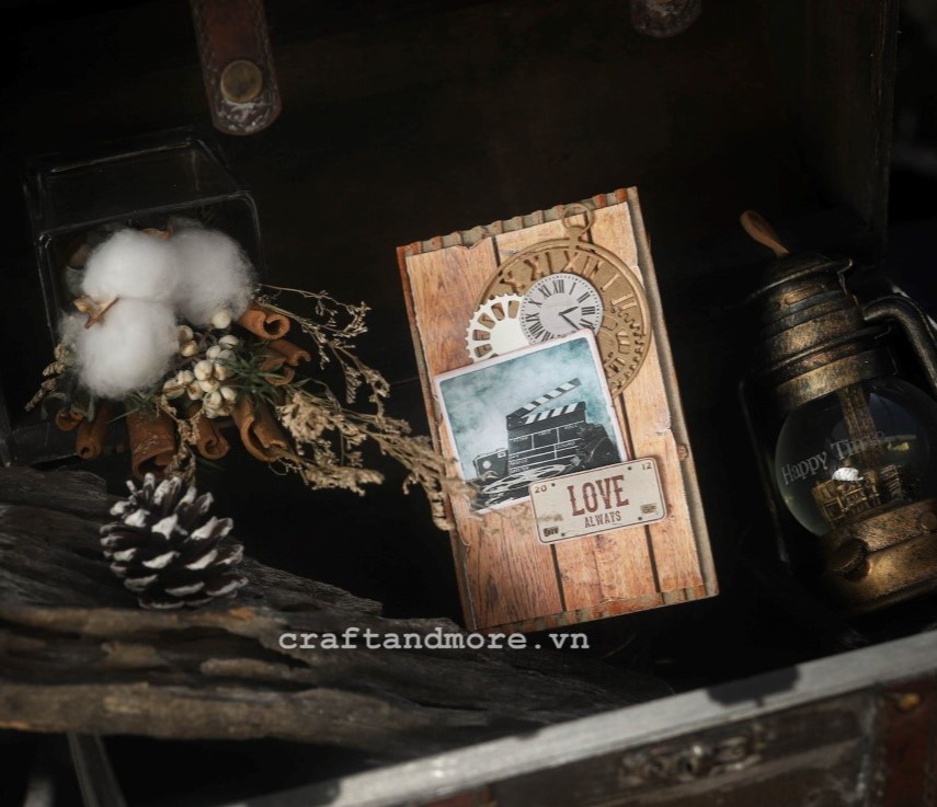 Thiệp handmade trang trí scrapbook album ảnh handmade